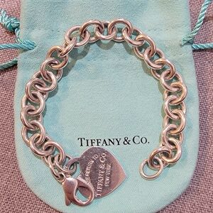 Tiffany & Co. Silver Heart Tag Bracelet